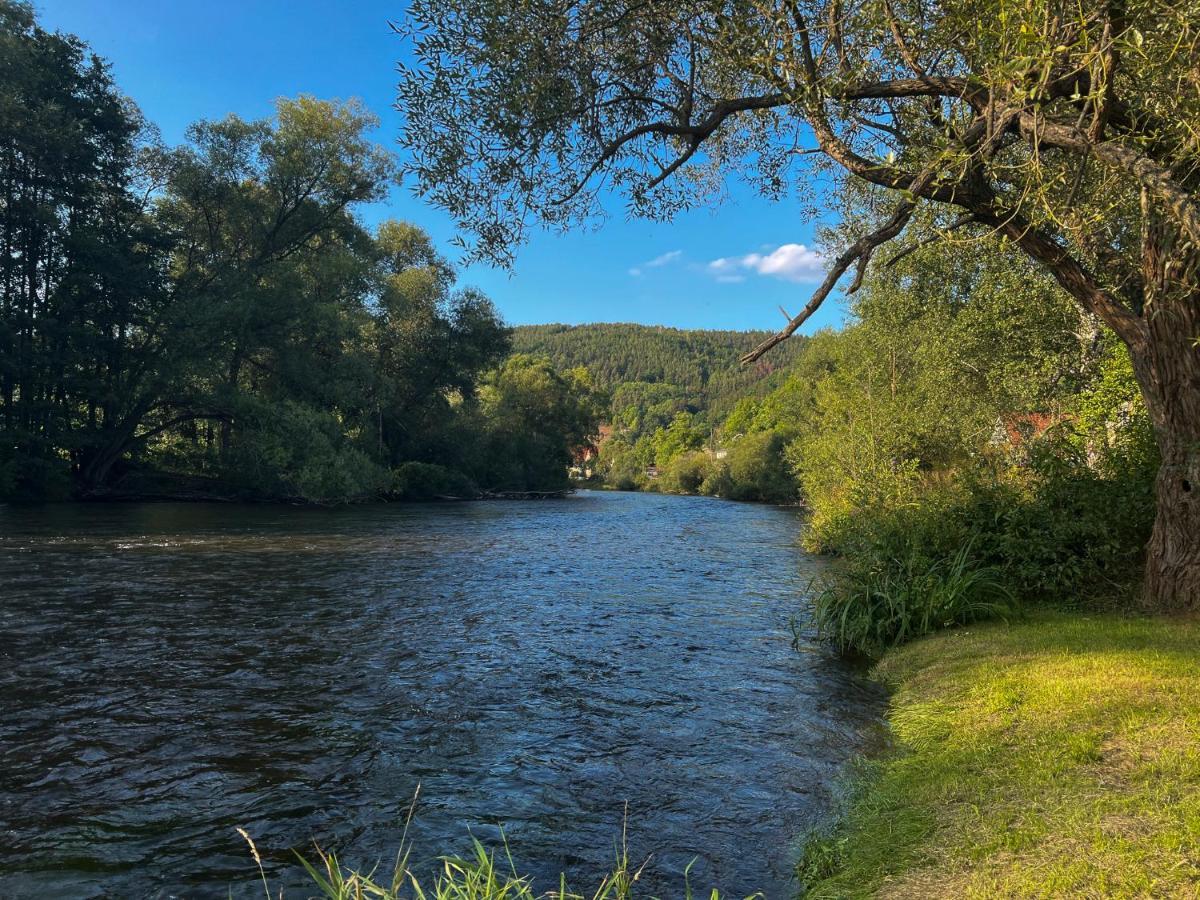 Unterwellenborn Schlossberg Apartments & Garten In Der Natur & Unweit Vom "Thueringer Meer" מראה חיצוני תמונה